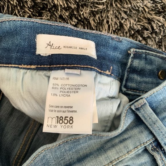 M1858 Alice Ripped High Rise Ankle Jeans - Picture 10 of 10